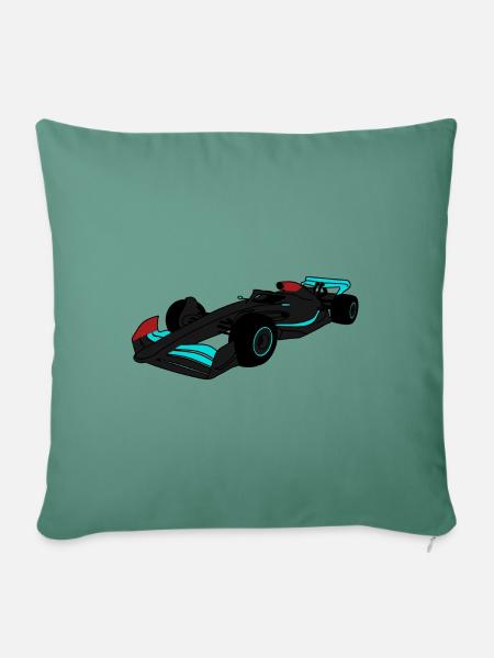 Formel Rennwagen Mer - Sofakissen mit Füllung 45 x 45 cm - Tanngrün