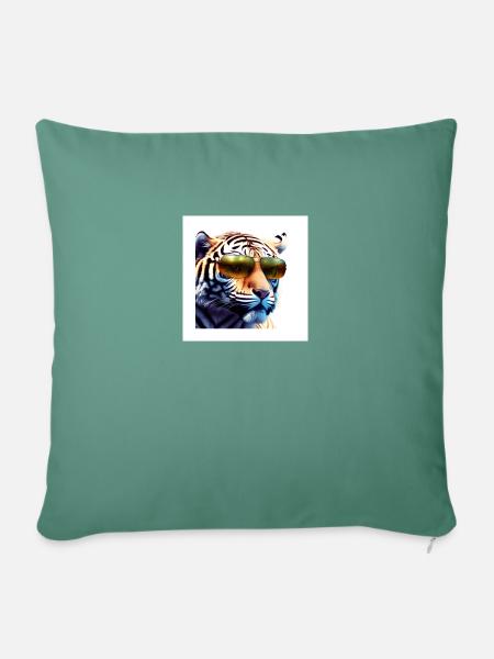Tiger Wow - Sofakissen mit Füllung 45 x 45 cm - Tanngrün