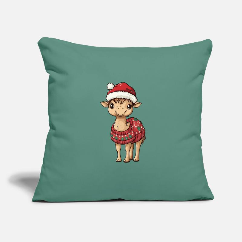 Kamel Weihnachten Comic Sofakissen mit Füllung 45 x 45 cm
