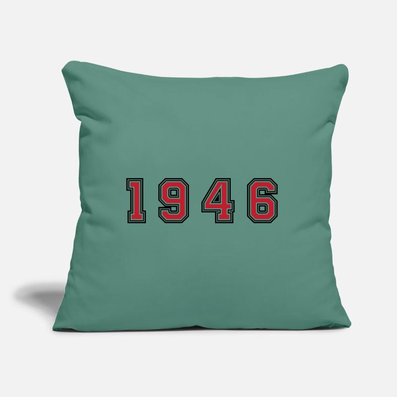 1946 year number Sofa pillow with filling 45cm x 45cm