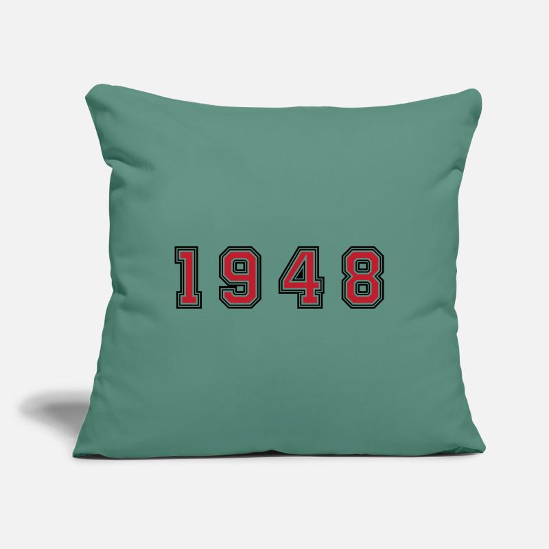 Numéro de l’année 1948 Coussin et housse de 45 x 45 cm