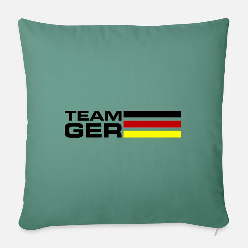 Team Germany - Sofakissen mit Füllung 45 x 45 cm - Tanngrün