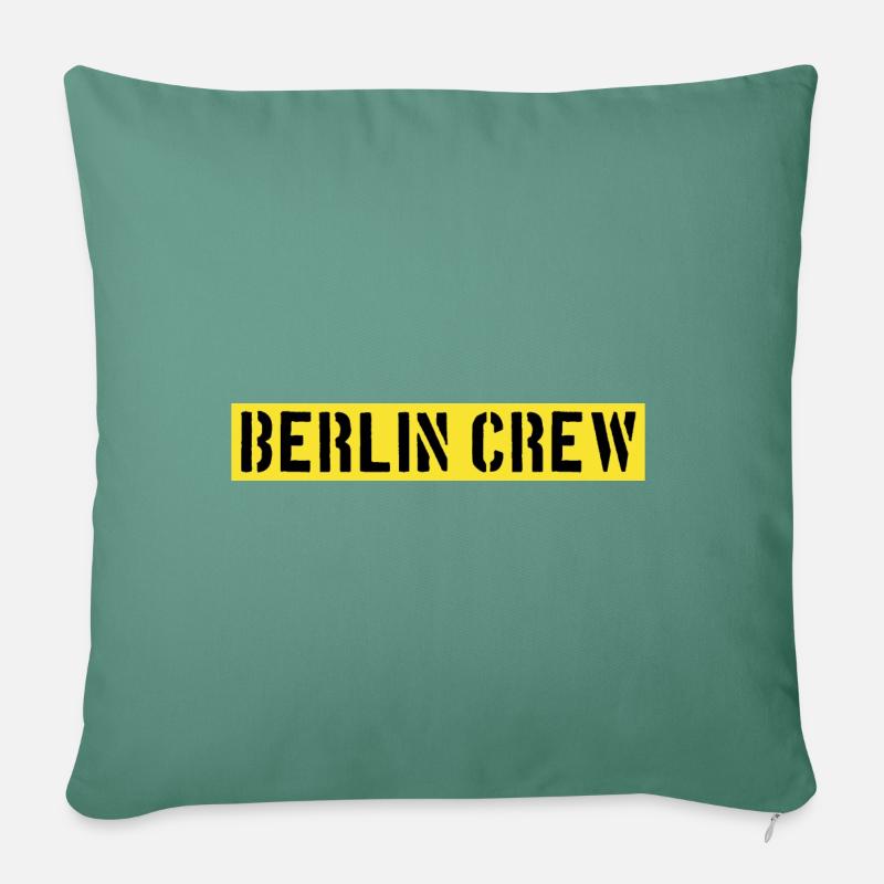 Berlin Crew - Sofakissen mit Füllung 45 x 45 cm - Tanngrün