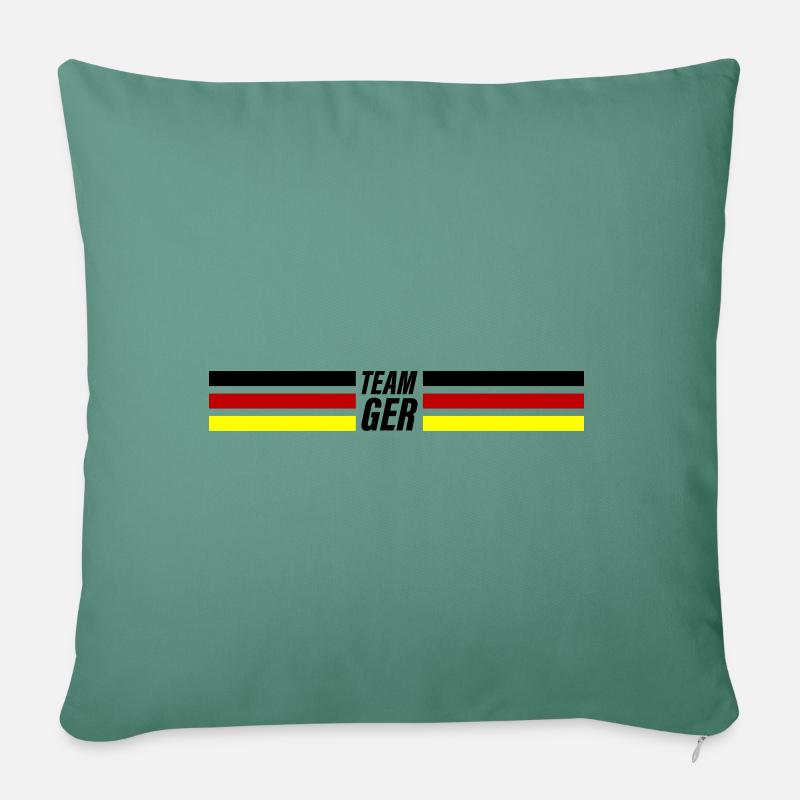 Team Germany - Sofakissen mit Füllung 45 x 45 cm - Tanngrün