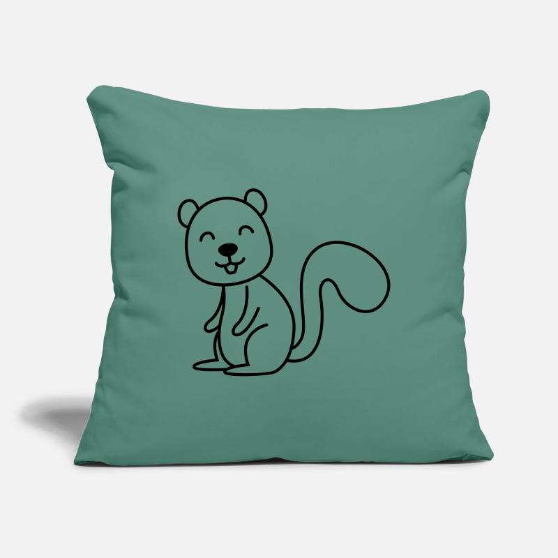 Squirrel Comic Animal Sofa pillow with filling 45cm x 45cm
