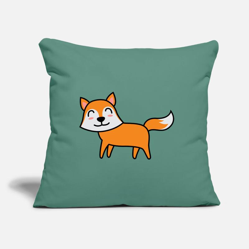 Fuchs Comic Tier Sofakissen mit Füllung 45 x 45 cm