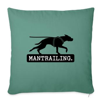 Bouclier mantrailing Typo - Coussin et housse de 45 x 45 cm - vert sapin - Devant