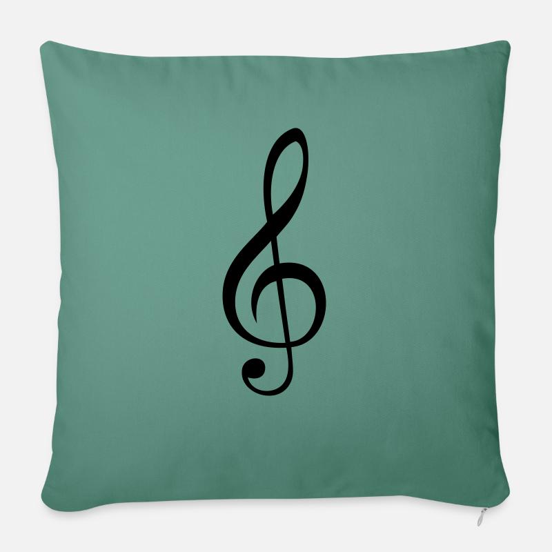 Musik - Sofakissen mit Füllung 45 x 45 cm - Tanngrün