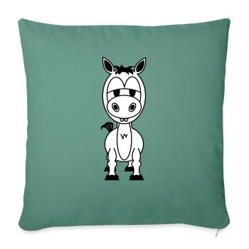 Louis - Coussin et housse de 45 x 45 cm - vert sapin - Devant