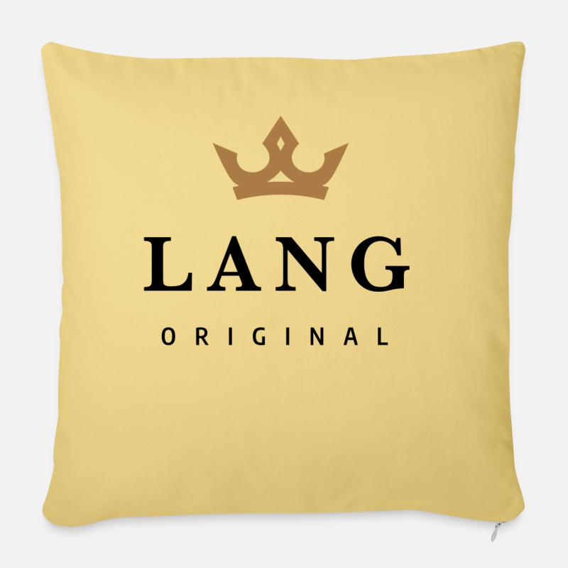 Lang - Sofakissen mit Füllung 45 x 45 cm - Hellgelb