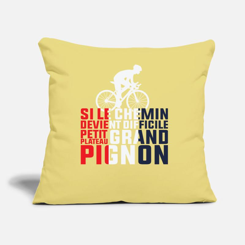 Si Le Chemin Devient Difficile - Cycliste Cadeau Coussin et housse de 45 x 45 cm
