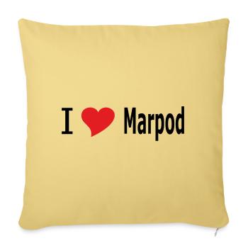 I love Marpod - Sofakissen mit Füllung 45 x 45 cm - Hellgelb - Vorne
