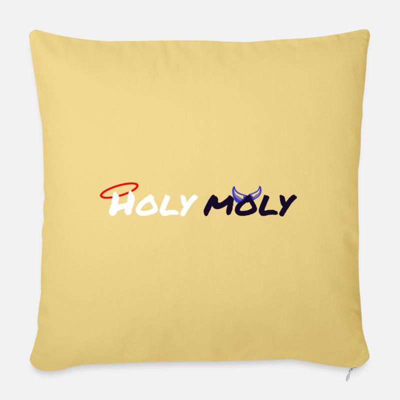 Heiliger Moly-Design - Sofakissen mit Füllung 45 x 45 cm - Hellgelb