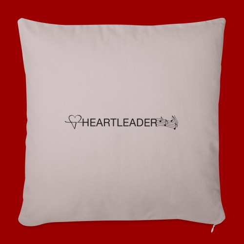 Heartleader Charity (schwarz/grau) - Sofakissen mit Füllung 45 x 45 cm
