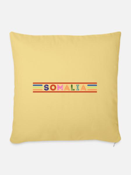 Somalia - Sofakissen mit Füllung 45 x 45 cm - Hellgelb