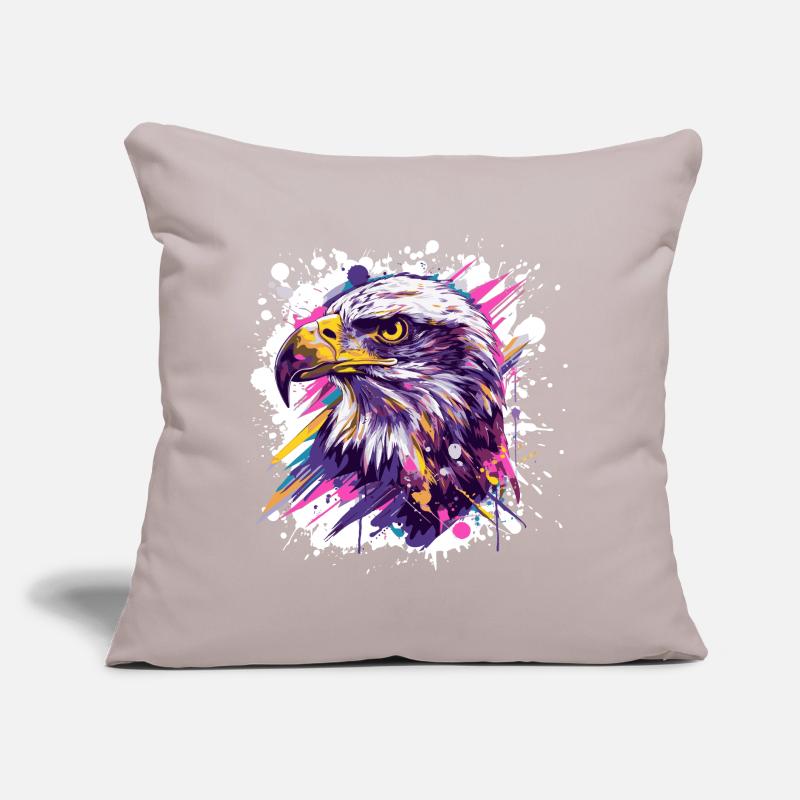 Color Explosion Eagle Head Art Sofa pillow with filling 45cm x 45cm