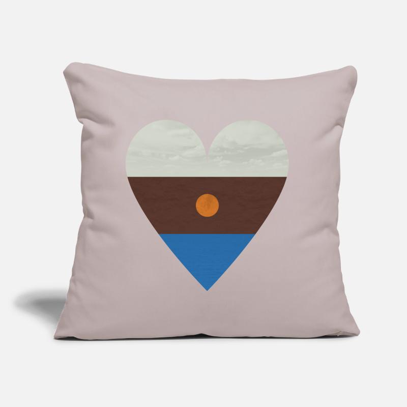 4 éléments Coussin et housse de 45 x 45 cm