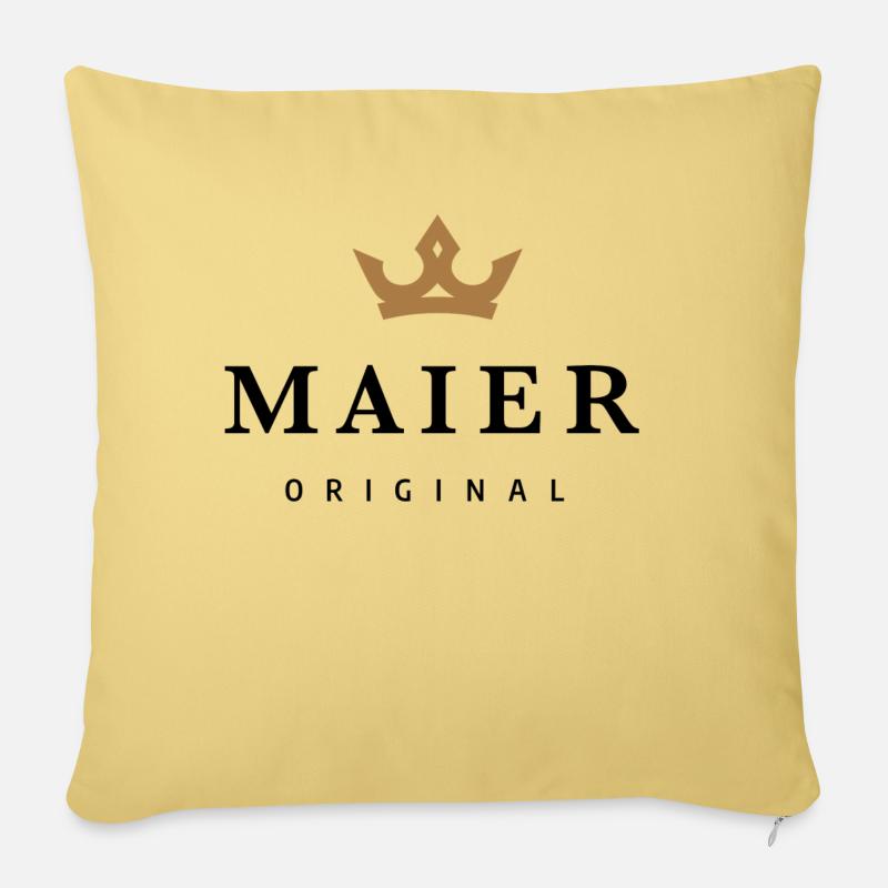 Maier - Sofakissen mit Füllung 45 x 45 cm - Hellgelb