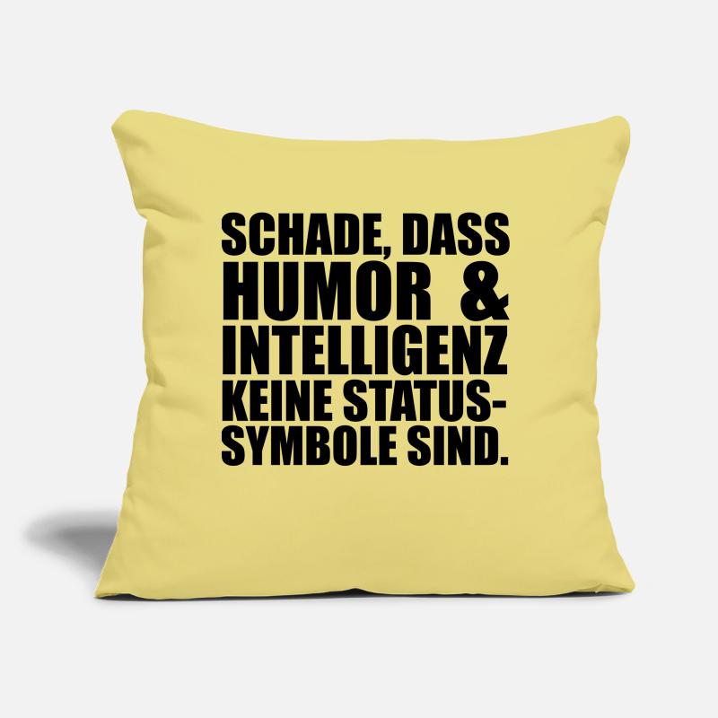Intelligenz Statussysmbol Sofakissen mit Füllung 45 x 45 cm