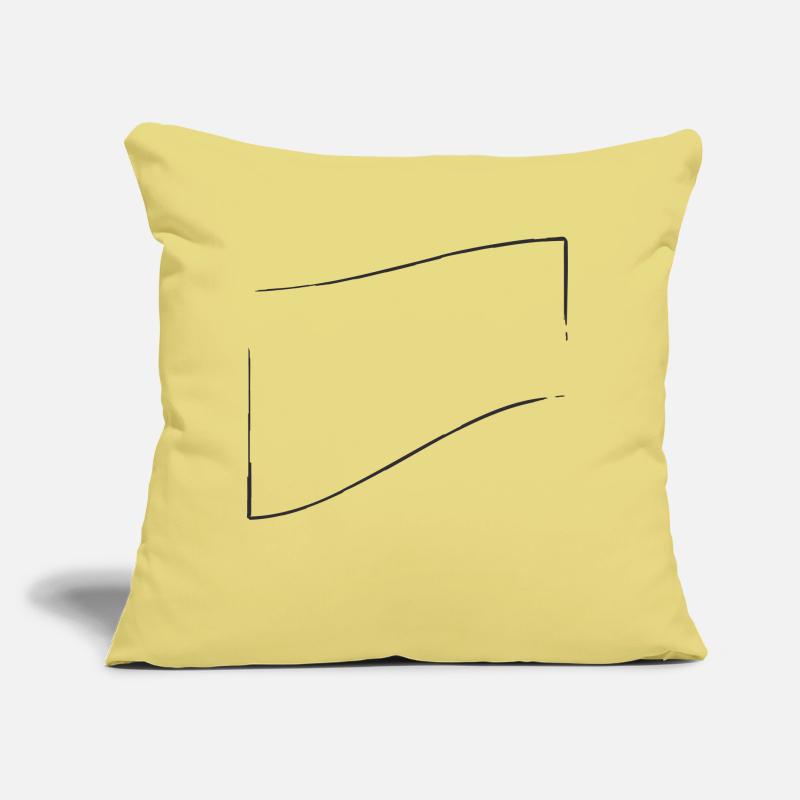 openFrame courbé vers le haut | Graphique vectoriel Coussin et housse de 45 x 45 cm