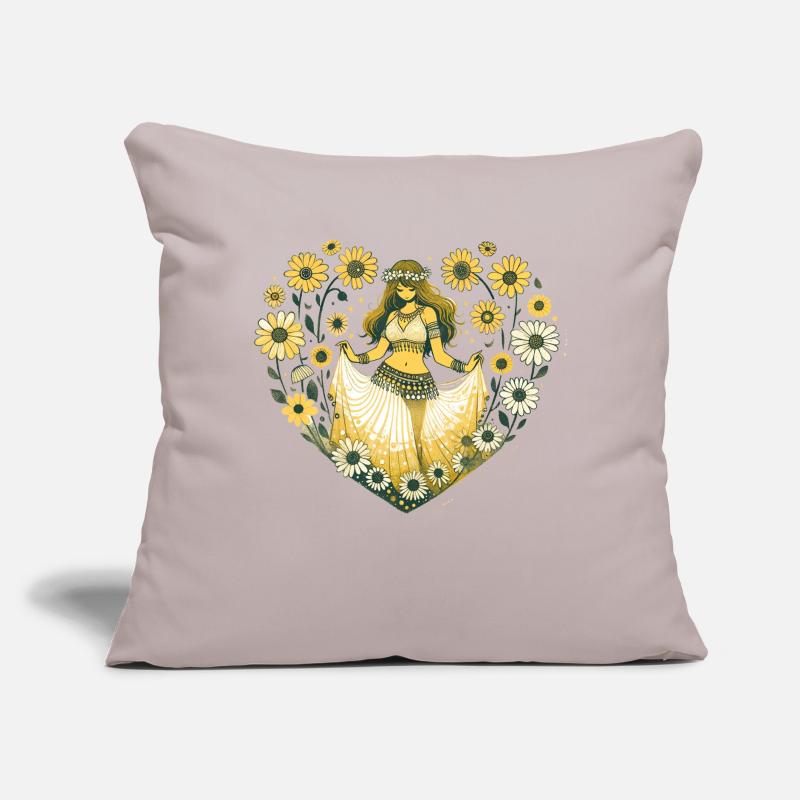 Belly Dancer Daisy Sofa pillow with filling 45cm x 45cm
