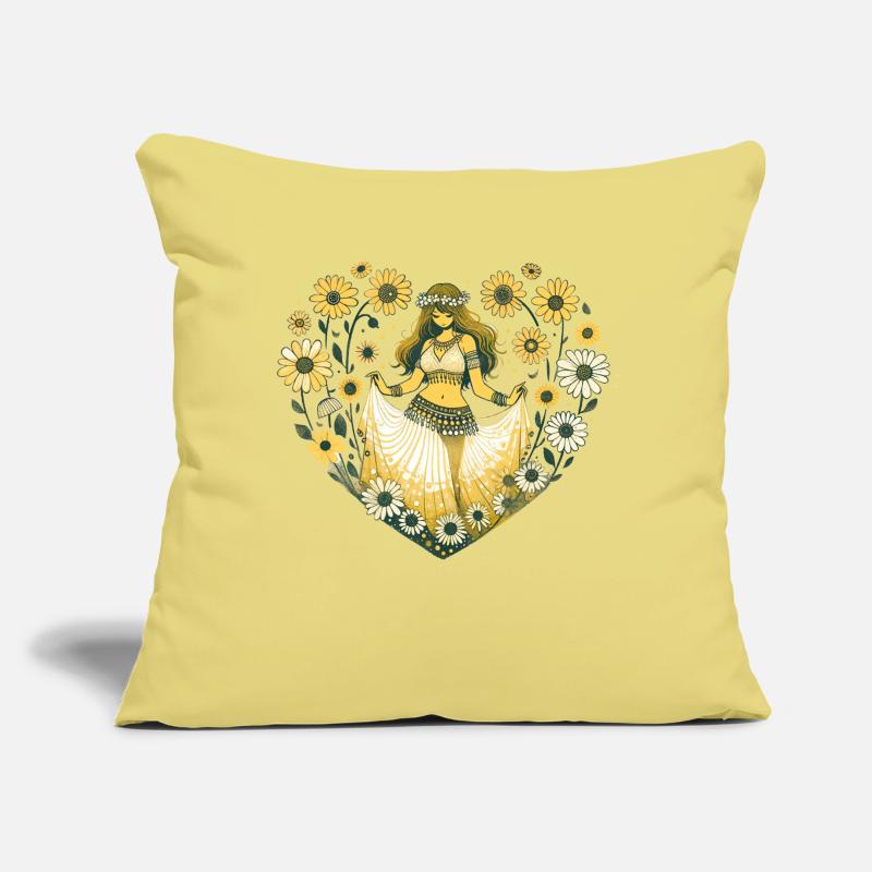 Belly Dancer Daisy Sofa pillow with filling 45cm x 45cm