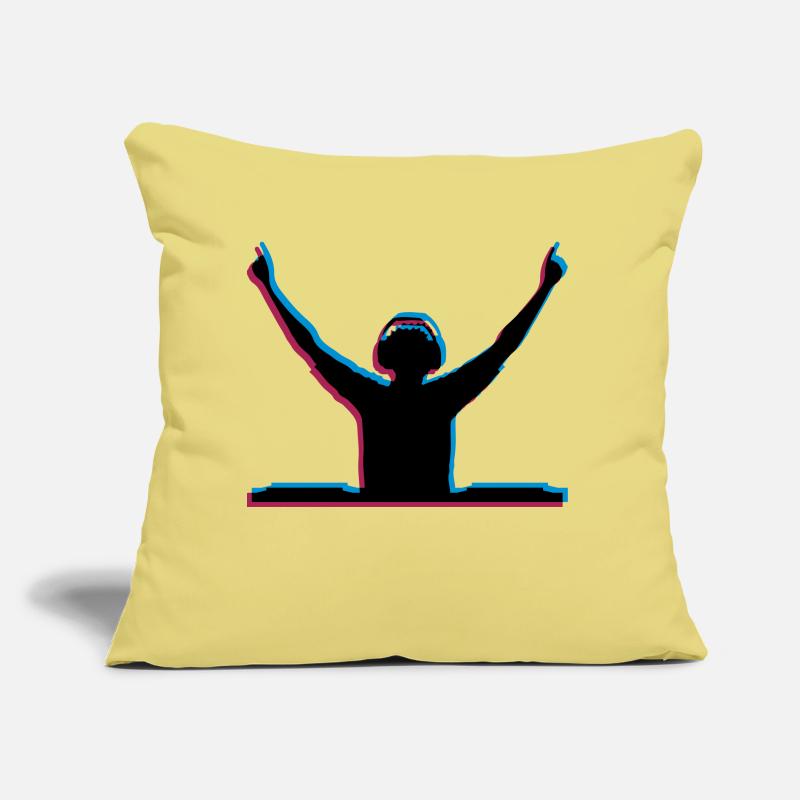 3D effect DJ Sofa pillow with filling 45cm x 45cm