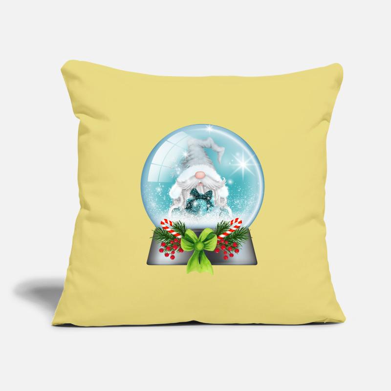 Snow Globe Santa with Candy Canes Sofa pillow with filling 45cm x 45cm