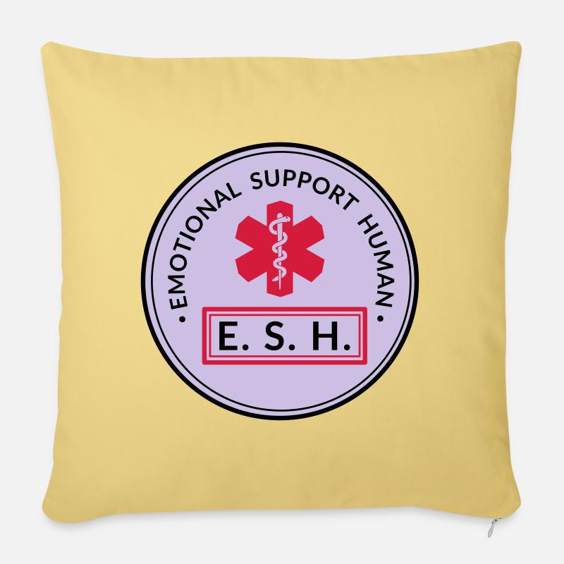 Emotional Support Human - Sofakissen mit Füllung 45 x 45 cm - Hellgelb