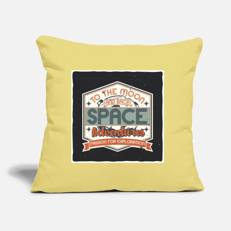 Panneau d’inspiration d’aventure spatiale Coussin et housse de 45 x 45 cm
