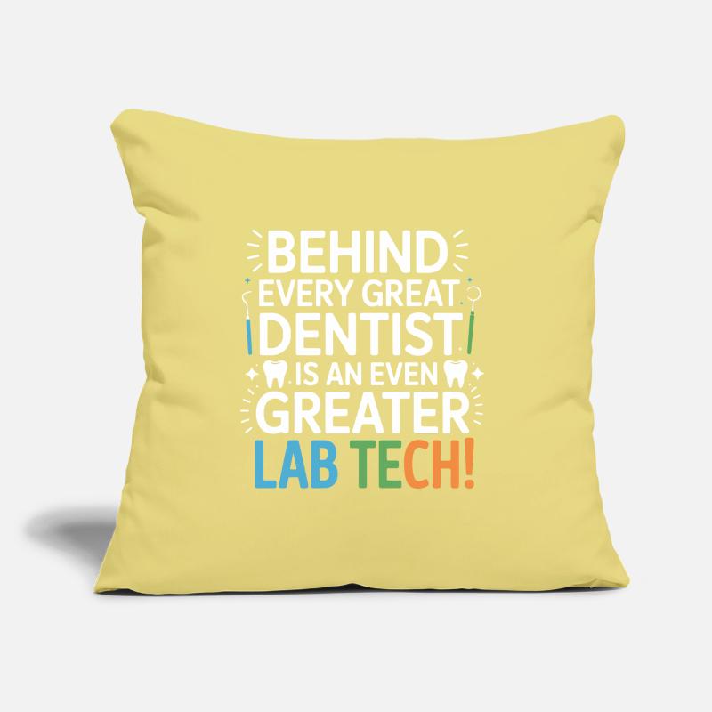 Conception dentaire de Greater Lab Tech Coussin et housse de 45 x 45 cm