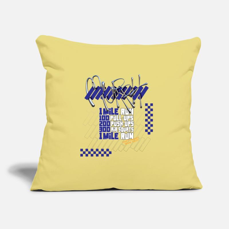 Murph Hero WOD CrossTraining light graphic version Sofa pillow with filling 45cm x 45cm