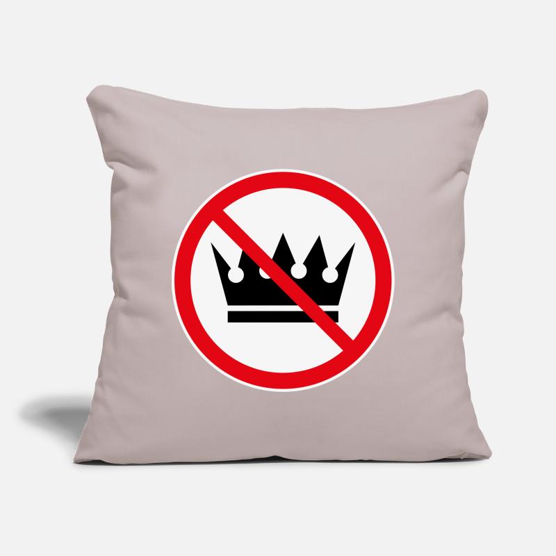 Pas de rois ! (Projet de protestation / 3C) Coussin et housse de 45 x 45 cm