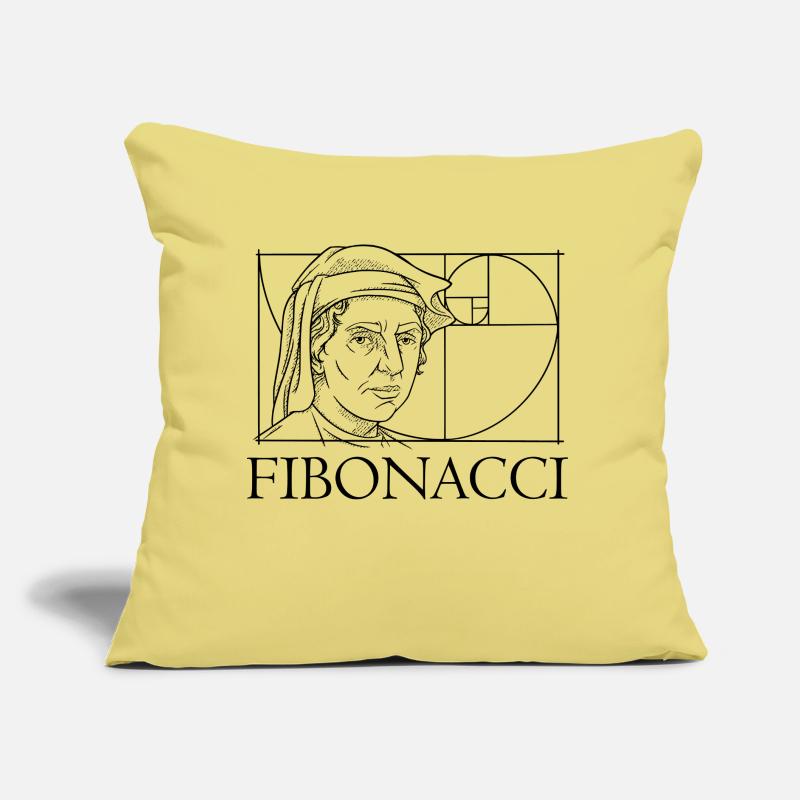 Leonardo Fibonacci Mathematician Math Series Follow Sofa pillow with filling 45cm x 45cm