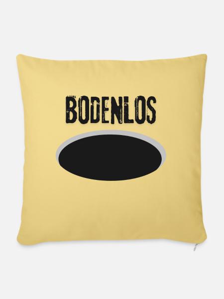 BODENLOS - Sofakissen mit Füllung 45 x 45 cm - Hellgelb