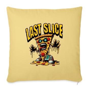 Last Slice - Sofa pillow with filling 45cm x 45cm - washed yellow - Front