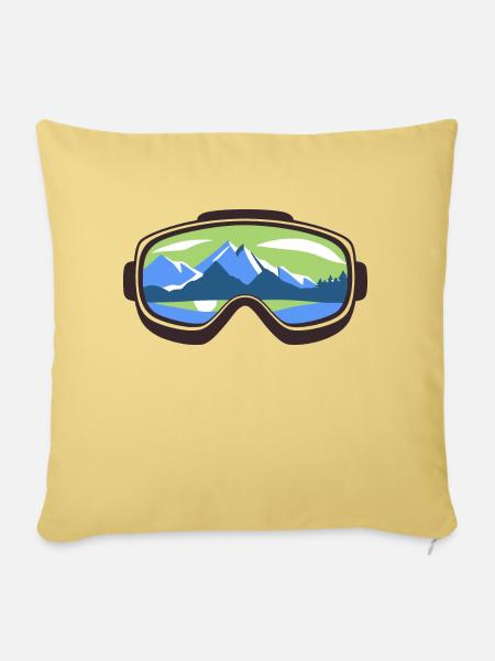 Goggles - Sofakissen mit Füllung 45 x 45 cm - Hellgelb