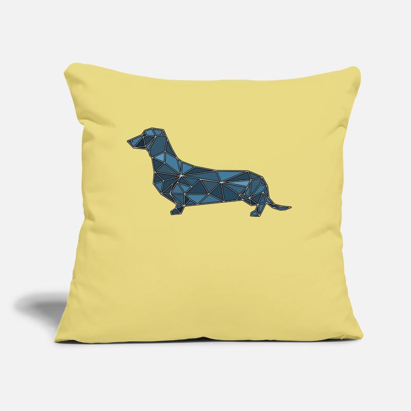 Dachshund polygon geometric Sofa pillow with filling 45cm x 45cm