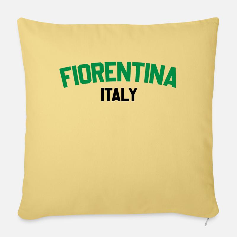 Fiorentina Italien - Sofakissen mit Füllung 45 x 45 cm - Hellgelb