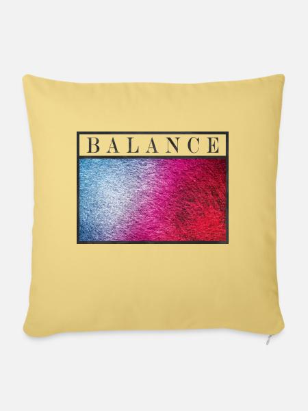 BALANCE - Sofakissen mit Füllung 45 x 45 cm - Hellgelb