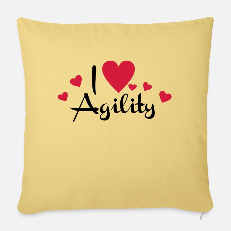 Agility - Sofakissen mit Füllung 45 x 45 cm - Hellgelb