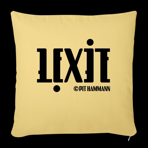 Ambigramm Lexie 01 Pit Hammann - Sofakissen mit Füllung 44 x 44 cm