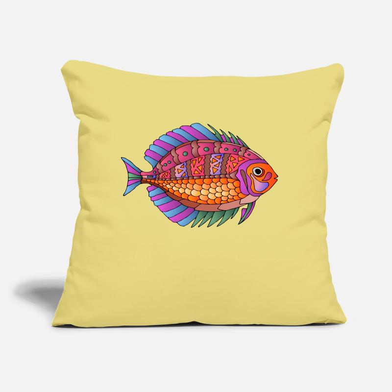 Fish Sofa pillow with filling 45cm x 45cm