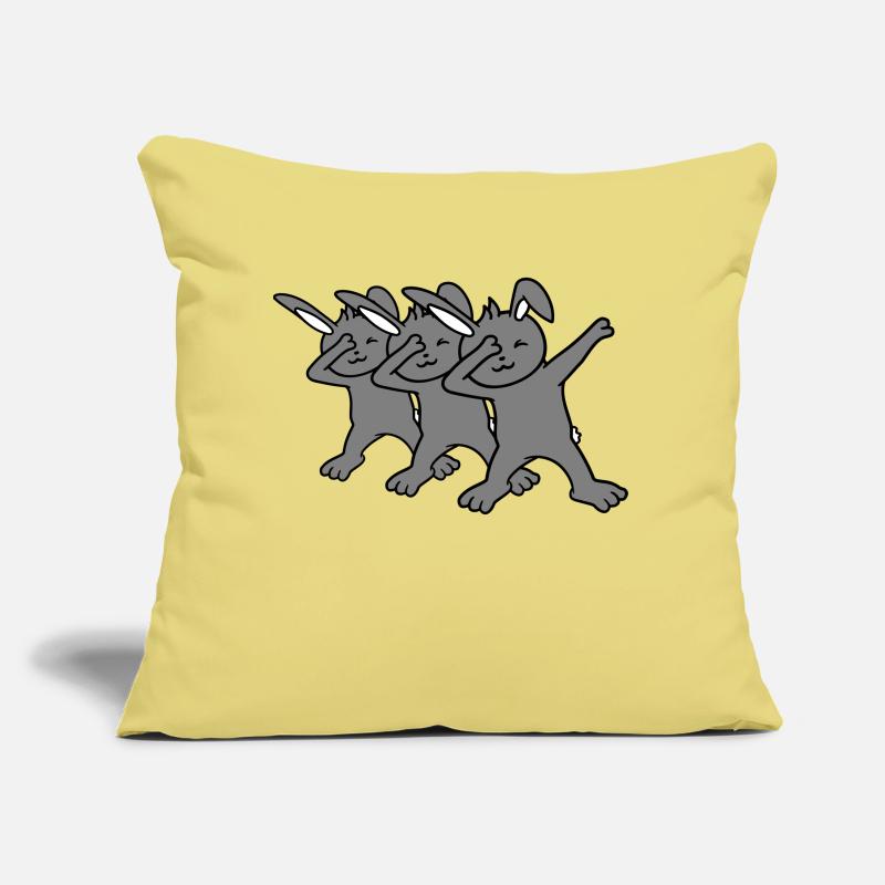 3 Hasen Dabbing Dab Dance Pose Tanzen Party Feiern Sofakissen mit Füllung 45 x 45 cm