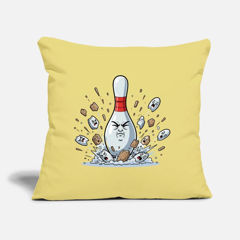 Exploding Bowling Pin Cartoon Sofa pillow with filling 45cm x 45cm