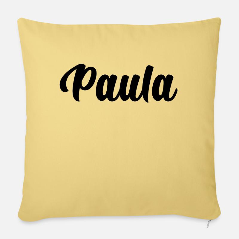 Paula - Sofakissen mit Füllung 45 x 45 cm - Hellgelb