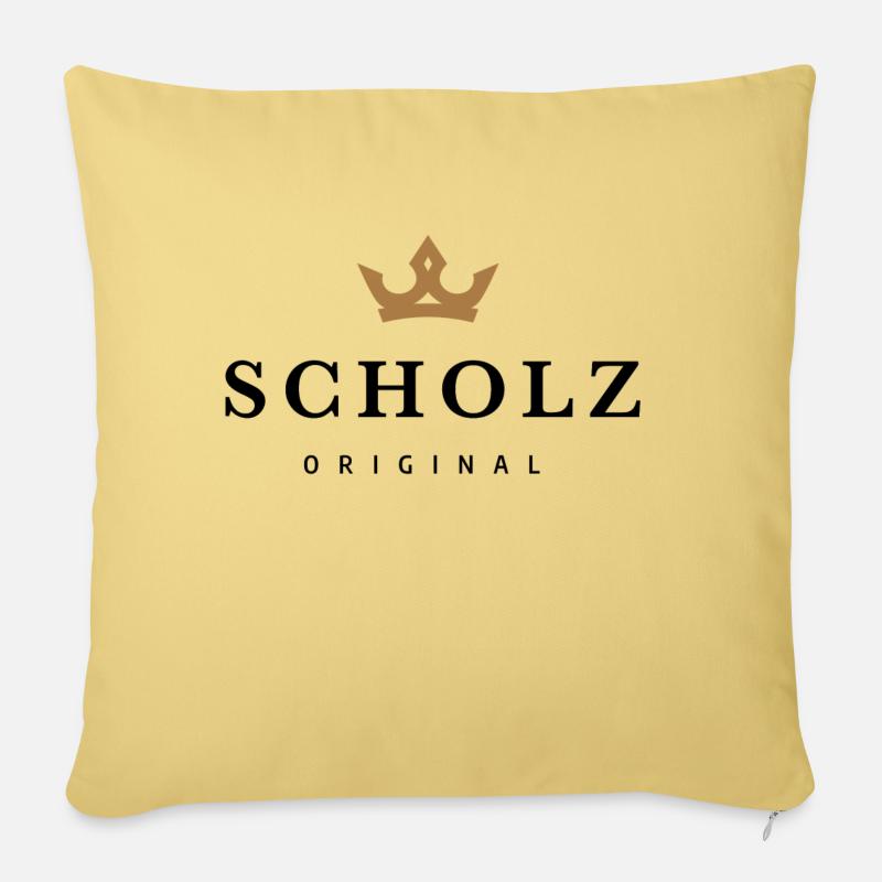 Scholz - Sofakissen mit Füllung 45 x 45 cm - Hellgelb