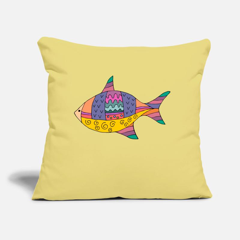 Fisch Sofakissen mit Füllung 45 x 45 cm