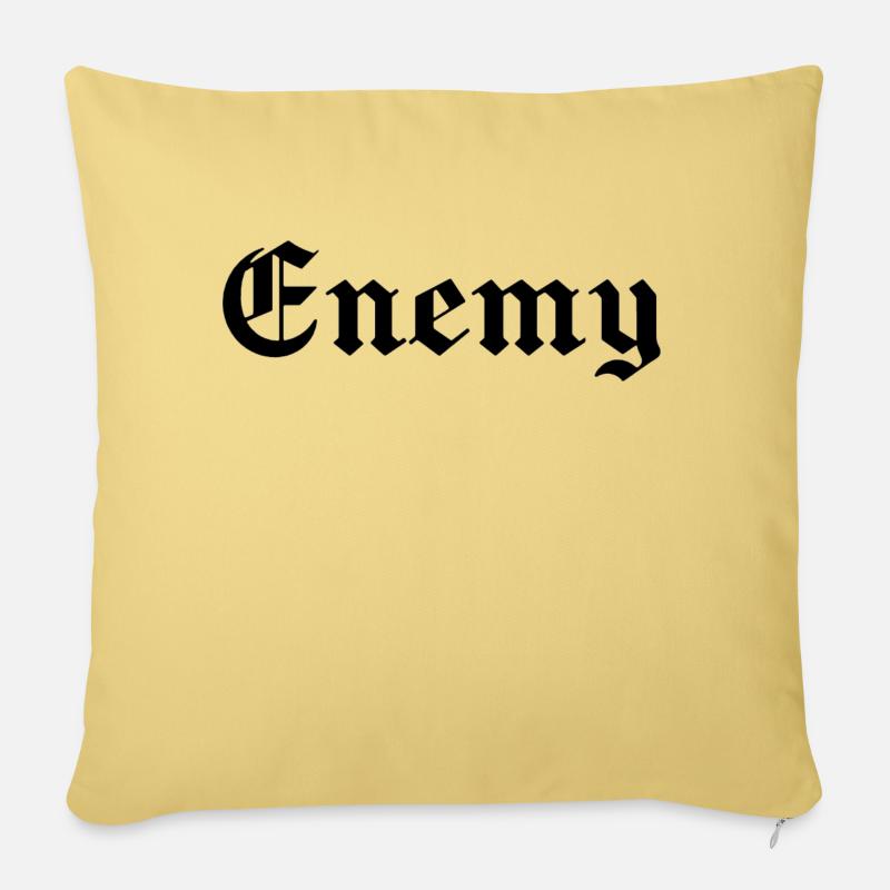 Enemy - Sofakissen mit Füllung 45 x 45 cm - Hellgelb