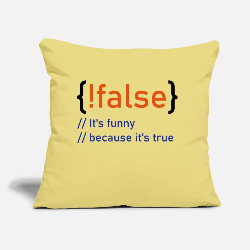 ! flase - C'est drôle parce que c'est vrai - fun4m3 Coussin et housse de 45 x 45 cm